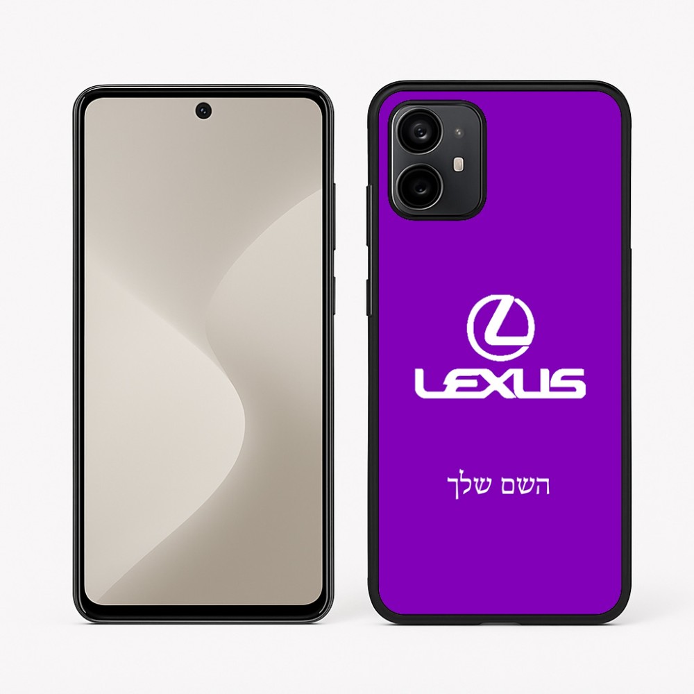כיסוי בעיצוב אישי עם השם שלך לדגם - Motorola Moto G64 בעיצוב לקסוס