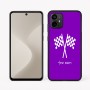 כיסוי בעיצוב אישי עם השם שלך לדגם - Motorola Moto G64 בעיצוב דגל המירוץ