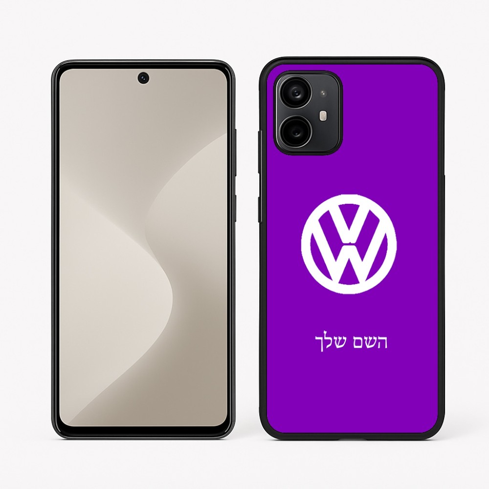 כיסוי בעיצוב אישי עם השם שלך לדגם - Motorola Moto G64 בעיצוב פולקסווגן