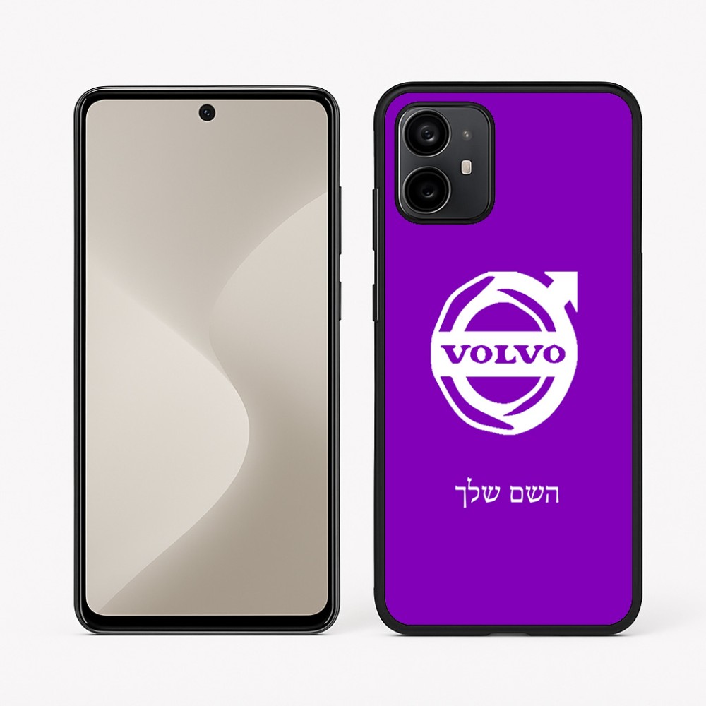 כיסוי בעיצוב אישי עם השם שלך לדגם - Motorola Moto G64 בעיצוב וולוו