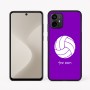 כיסוי בעיצוב אישי עם השם שלך לדגם - Motorola Moto G64 בעיצוב כדור כדורעף