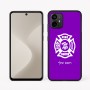 כיסוי בעיצוב אישי עם השם שלך לדגם - Motorola Moto G64 בעיצוב כבאי - תגית