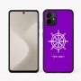 כיסוי בעיצוב אישי עם השם שלך לדגם - Motorola Moto G64 בעיצוב הגה - קפטן - ים