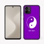 כיסוי בעיצוב אישי עם השם שלך לדגם - Motorola Moto G64 בעיצוב סמל יינג יאנג