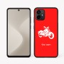 כיסוי בעיצוב אישי עם השם שלך לדגם - Motorola Moto G64 בעיצוב הארלי-דיווידסון