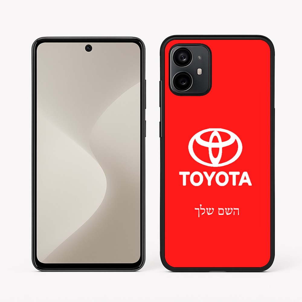 כיסוי בעיצוב אישי עם השם שלך לדגם - Motorola Moto G64 בעיצוב טויוטה