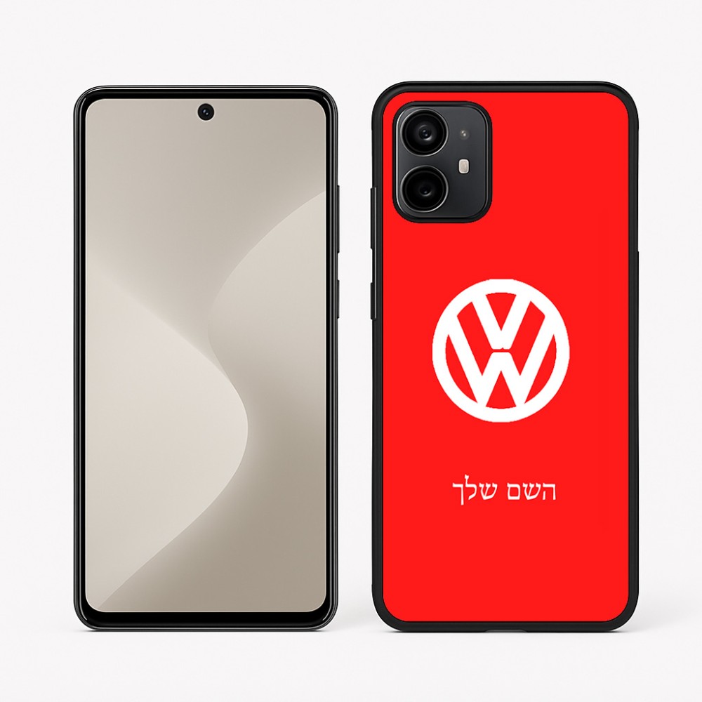 כיסוי בעיצוב אישי עם השם שלך לדגם - Motorola Moto G64 בעיצוב פולקסווגן