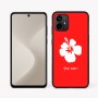 כיסוי בעיצוב אישי עם השם שלך לדגם - Motorola Moto G64 בעיצוב פרח היביסקוס