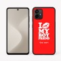 כיסוי בעיצוב אישי עם השם שלך לדגם - Motorola Moto G64 בעיצוב נשקי את חבר שלי