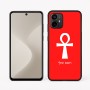 כיסוי בעיצוב אישי עם השם שלך לדגם - Motorola Moto G64 בעיצוב אנק - מפתח החיים המצרי