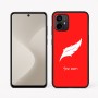 כיסוי בעיצוב אישי עם השם שלך לדגם - Motorola Moto G64 בעיצוב נוצת נוצה