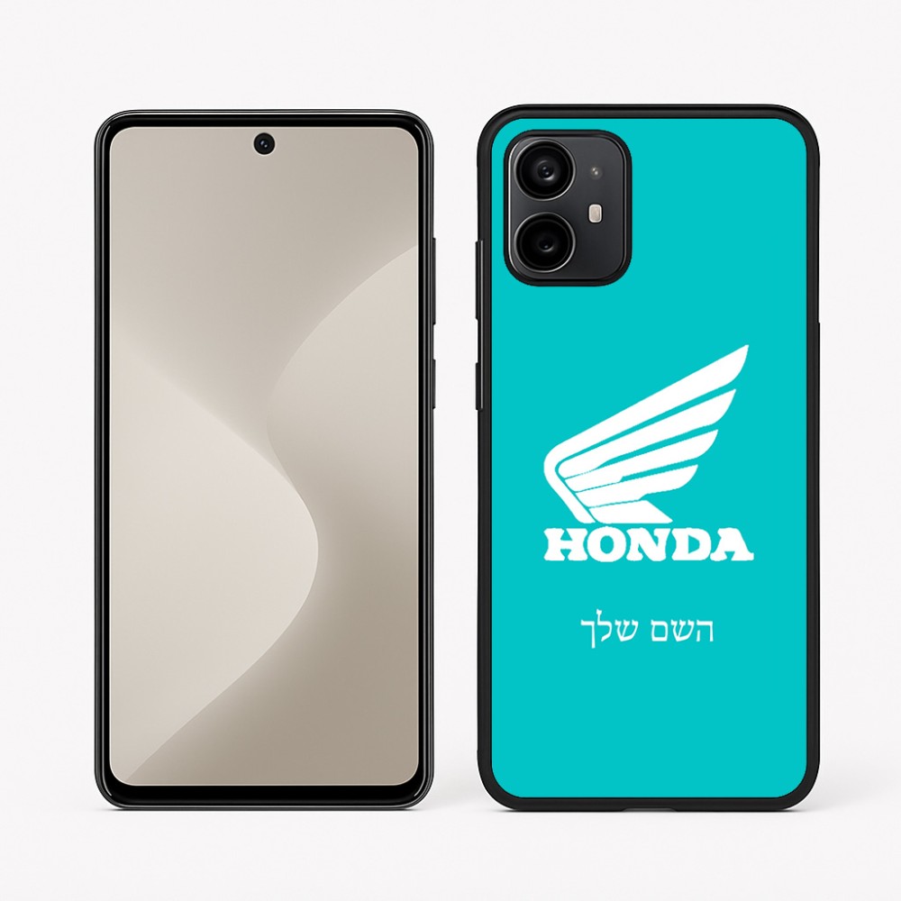 כיסוי בעיצוב אישי עם השם שלך לדגם - Motorola Moto G64 בעיצוב הונדה