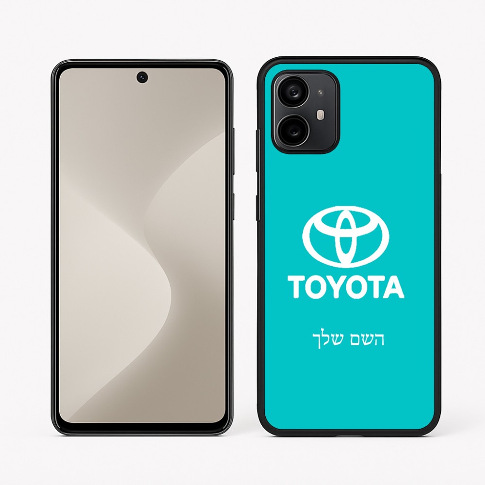 כיסוי בעיצוב אישי עם השם שלך לדגם - Motorola Moto G64 בעיצוב טויוטה