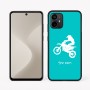 כיסוי בעיצוב אישי עם השם שלך לדגם - Motorola Moto G64 בעיצוב מוטוקרוס