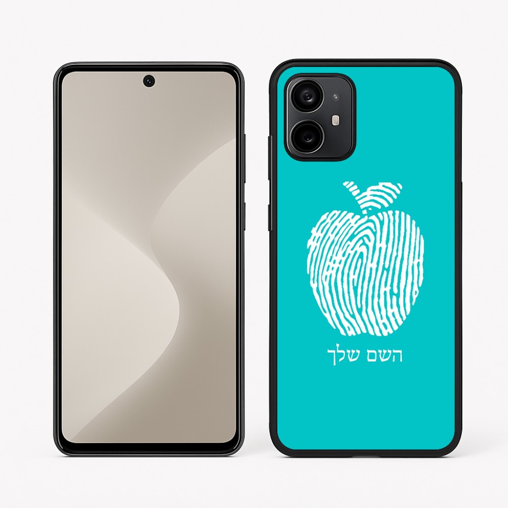 כיסוי בעיצוב אישי עם השם שלך לדגם - Motorola Moto G64 בעיצוב הדפס תפוח