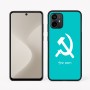 כיסוי בעיצוב אישי עם השם שלך לדגם - Motorola Moto G64 בעיצוב פטיש ומגל