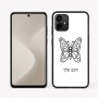 כיסוי בעיצוב אישי עם השם שלך לדגם - Motorola Moto G64 בעיצוב פרפר