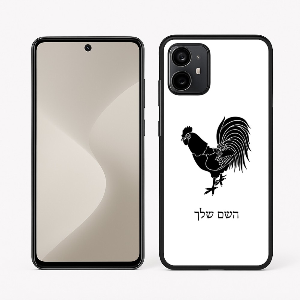 כיסוי בעיצוב אישי עם השם שלך לדגם - Motorola Moto G64 בעיצוב תרנגול