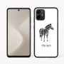 כיסוי בעיצוב אישי עם השם שלך לדגם - Motorola Moto G64 בעיצוב זברה
