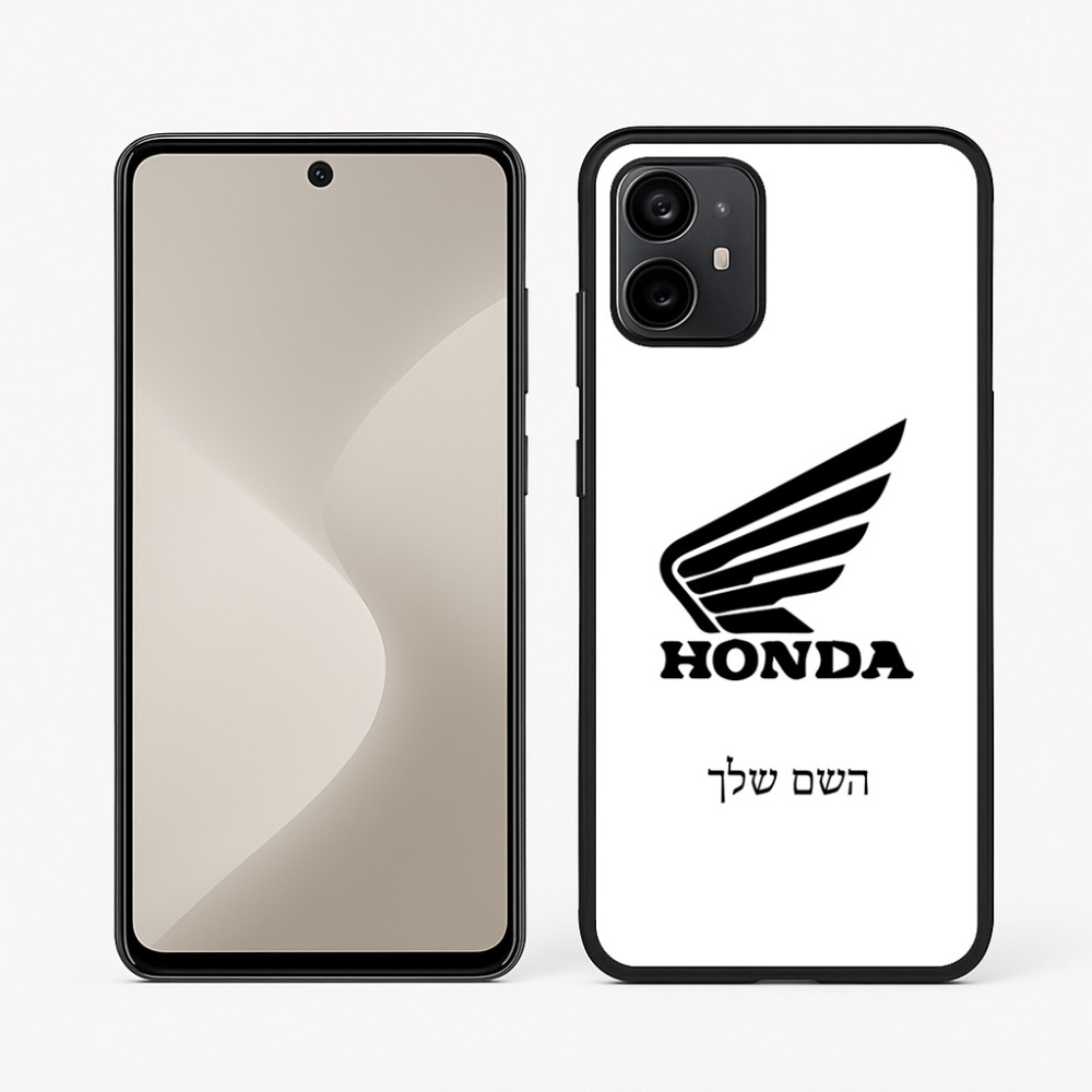 כיסוי בעיצוב אישי עם השם שלך לדגם - Motorola Moto G64 בעיצוב הונדה