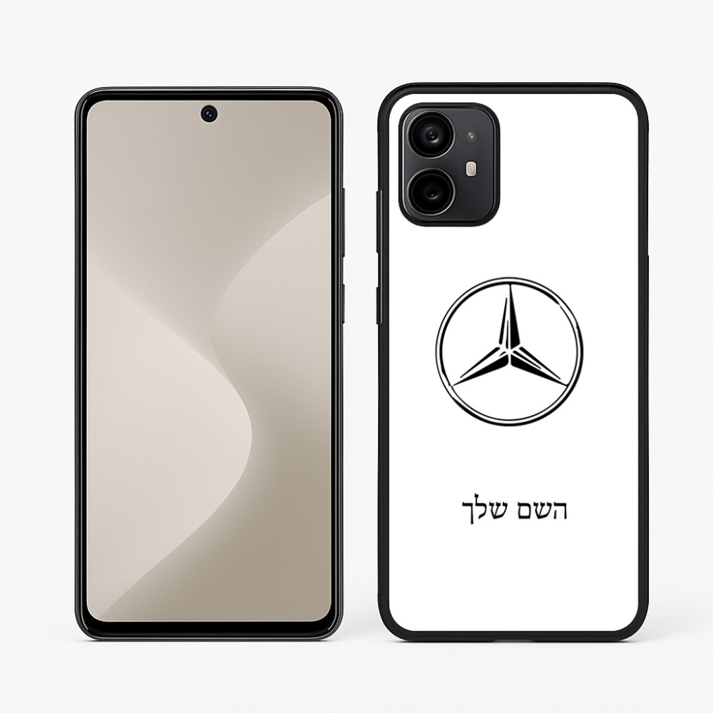 כיסוי בעיצוב אישי עם השם שלך לדגם - Motorola Moto G64 בעיצוב מרצדס-בנץ