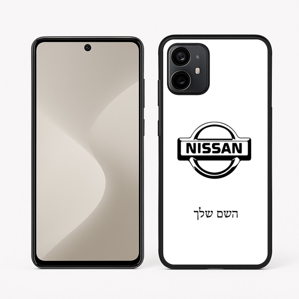 כיסוי בעיצוב אישי עם השם שלך לדגם - Motorola Moto G64 בעיצוב ניסאן