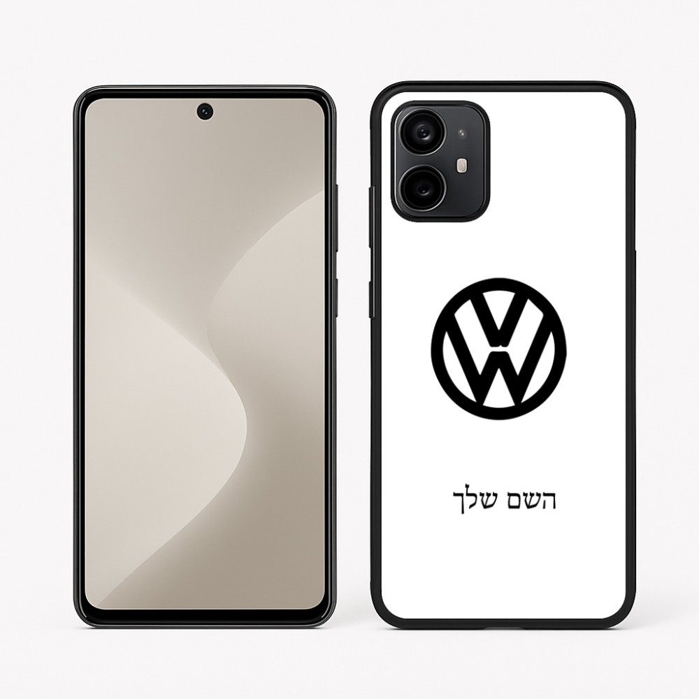 כיסוי בעיצוב אישי עם השם שלך לדגם - Motorola Moto G64 בעיצוב פולקסווגן
