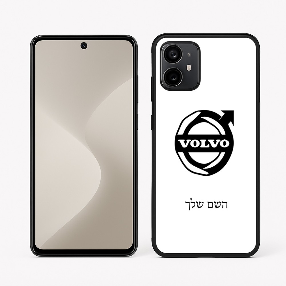 כיסוי בעיצוב אישי עם השם שלך לדגם - Motorola Moto G64 בעיצוב וולוו