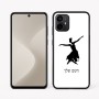 כיסוי בעיצוב אישי עם השם שלך לדגם - Motorola Moto G64 בעיצוב בלרינה
