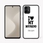 כיסוי בעיצוב אישי עם השם שלך לדגם - Motorola Moto G64 בעיצוב אוהבת את החבר שלי