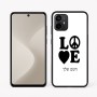 כיסוי בעיצוב אישי עם השם שלך לדגם - Motorola Moto G64 בעיצוב אהבה