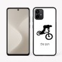 כיסוי בעיצוב אישי עם השם שלך לדגם - Motorola Moto G64 בעיצוב רוכב אופניים