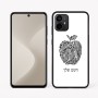 כיסוי בעיצוב אישי עם השם שלך לדגם - Motorola Moto G64 בעיצוב הדפס תפוח