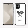כיסוי בעיצוב אישי עם השם שלך לדגם - Motorola Moto G64 בעיצוב פרחי קרן