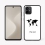 כיסוי בעיצוב אישי עם השם שלך לדגם - Motorola Moto G64 בעיצוב מפת העולם