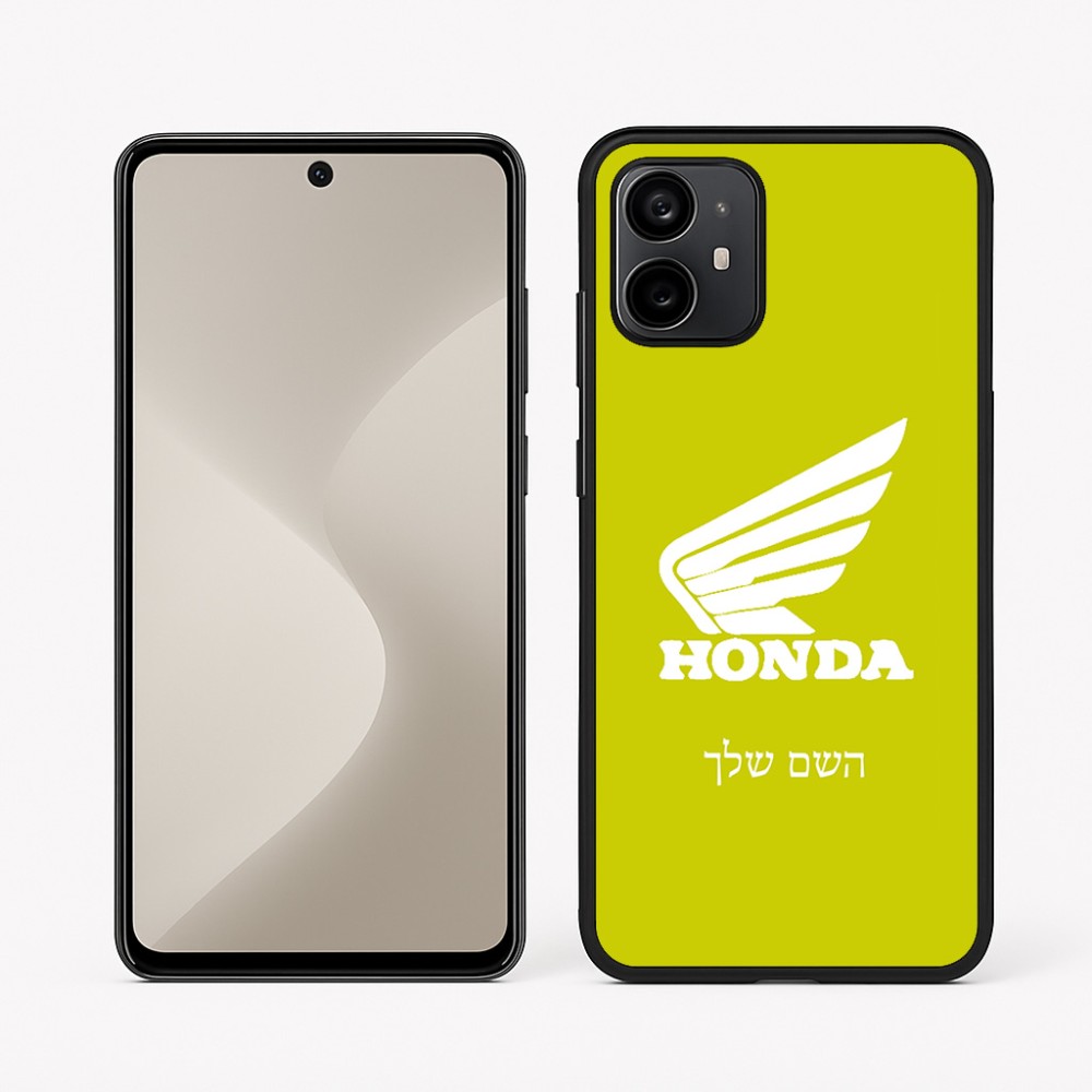 כיסוי בעיצוב אישי עם השם שלך לדגם - Motorola Moto G64 בעיצוב הונדה