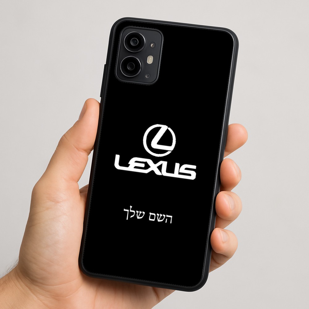 כיסוי בעיצוב אישי עם השם שלך לדגם - Motorola Moto G64 בעיצוב לקסוס