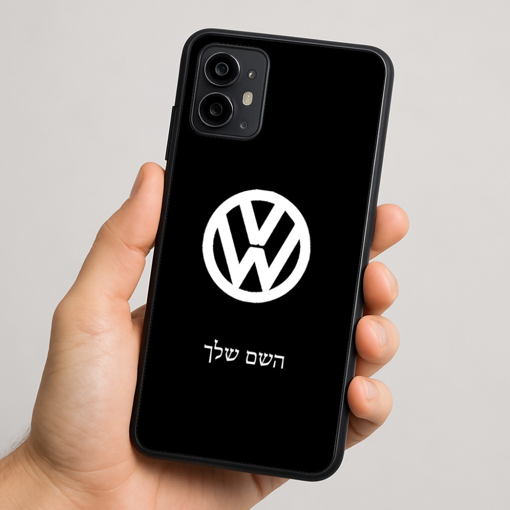 כיסוי בעיצוב אישי עם השם שלך לדגם - Motorola Moto G64 בעיצוב פולקסווגן
