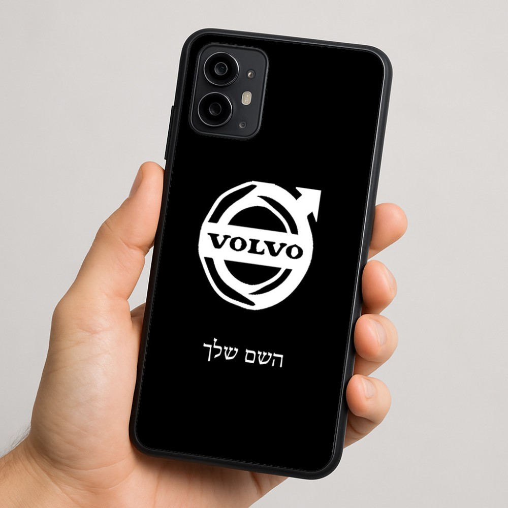 כיסוי בעיצוב אישי עם השם שלך לדגם - Motorola Moto G64 בעיצוב וולוו