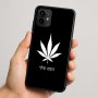 כיסוי בעיצוב אישי עם השם שלך לדגם - Motorola Moto G64 בעיצוב עלה מריחואנה - גראס