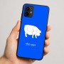 כיסוי בעיצוב אישי עם השם שלך לדגם - Motorola Moto G64 בעיצוב חזיר