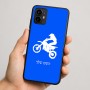 כיסוי בעיצוב אישי עם השם שלך לדגם - Motorola Moto G64 בעיצוב מוטוקרוס