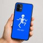 כיסוי בעיצוב אישי עם השם שלך לדגם - Motorola Moto G64 בעיצוב סקלטון