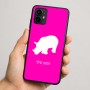 כיסוי בעיצוב אישי עם השם שלך לדגם - Motorola Moto G64 בעיצוב קרנף