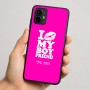 כיסוי בעיצוב אישי עם השם שלך לדגם - Motorola Moto G64 בעיצוב נשקי את חבר שלי