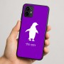 כיסוי בעיצוב אישי עם השם שלך לדגם - Motorola Moto G64 בעיצוב פינגווין