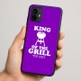 כיסוי בעיצוב אישי עם השם שלך לדגם - Motorola Moto G64 בעיצוב מלך הגריל
