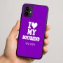 כיסוי בעיצוב אישי עם השם שלך לדגם - Motorola Moto G64 בעיצוב אוהבת את החבר שלי