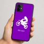 כיסוי בעיצוב אישי עם השם שלך לדגם - Motorola Moto G64 בעיצוב מוטוקרוס