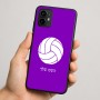 כיסוי בעיצוב אישי עם השם שלך לדגם - Motorola Moto G64 בעיצוב כדור כדורעף